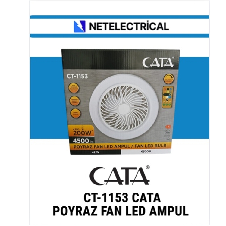 Cata Ct-1153 Poyraz Fan Led Ampul