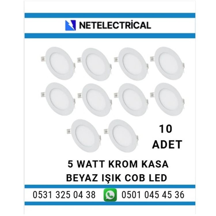 Gold Royal 6 watt Slim Led Panel 10'lu Paket
