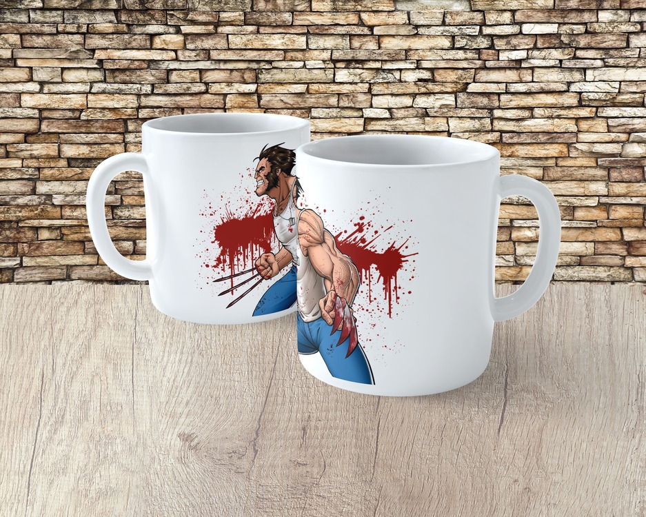 Wolverine Tasarımlı Porselen Kupa Bardak