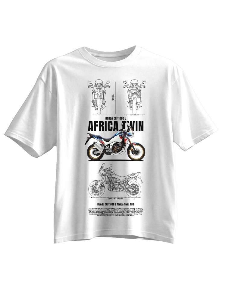 JEXTROWEAR HONDA Africa Twin Unisex Oversize Tişört