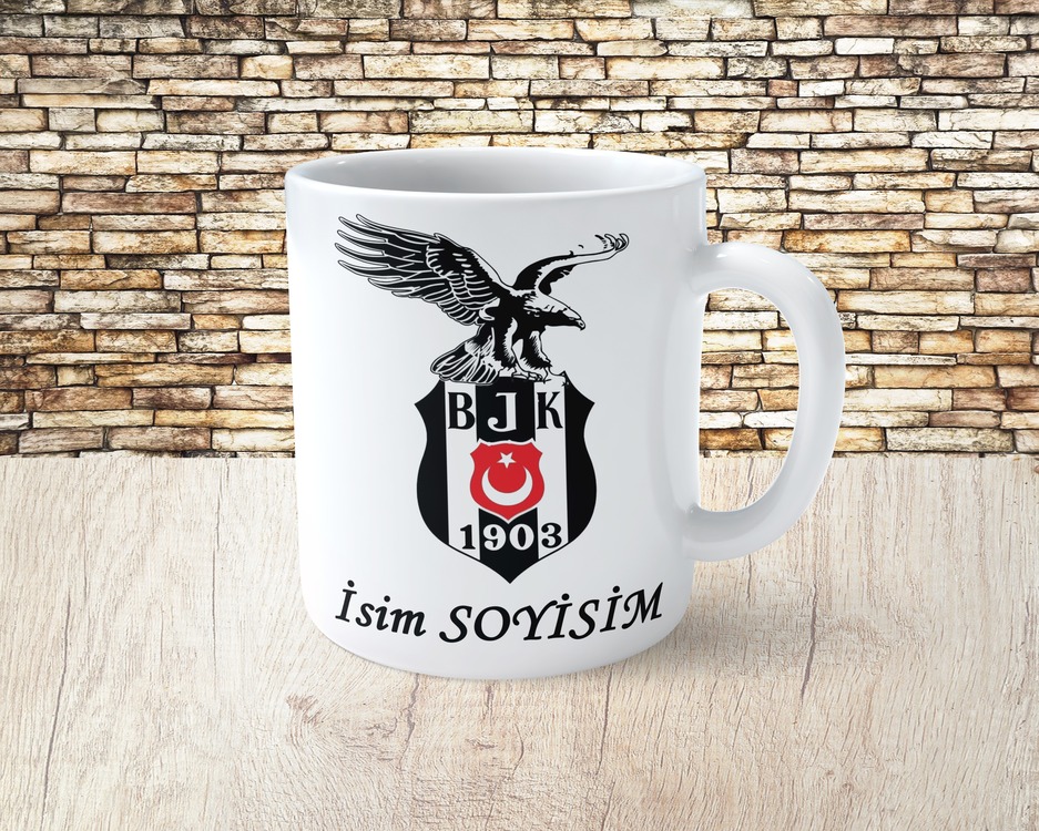 Kişiye Özel Beşiktaş Porselen Kupa