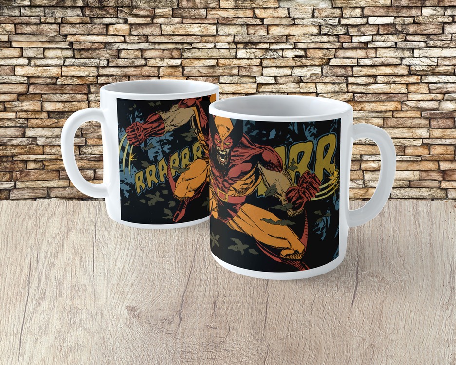 Wolverine Tasarımlı Porselen Kupa Bardak