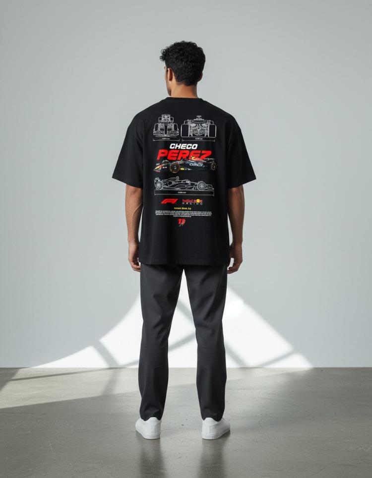 JEXTROWEAR F1 Chece Perez Tasarım Unisex Oversize Tişört