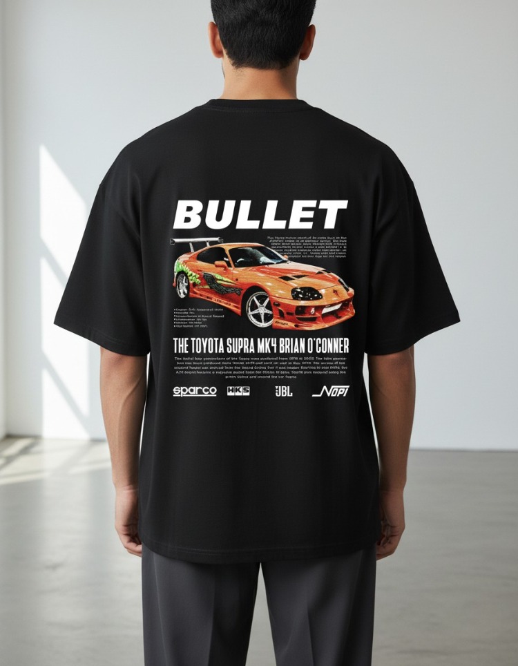 JEXTROWEAR TOYOTA Supra Bullet Unisex Oversize Tişört