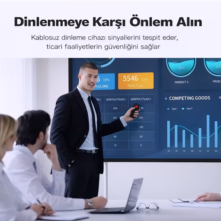  Profesyonel Gizli Kamera Dinleme Cihazı Dedektörü | GPS Takip Bulucu