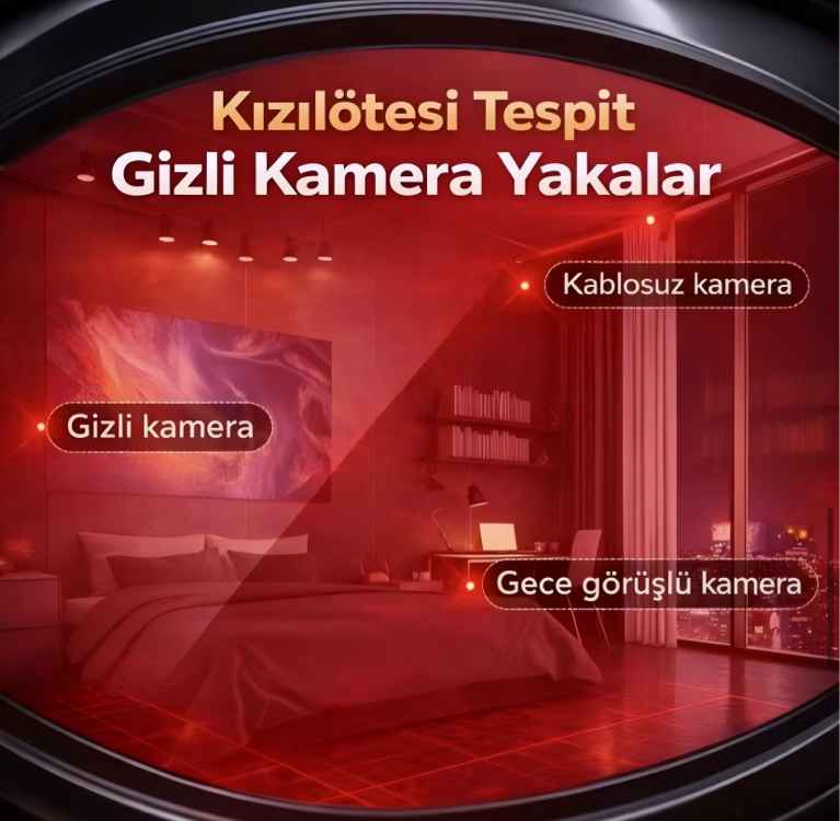  Profesyonel Gizli Kamera Dinleme Cihazı Dedektörü | GPS Takip Bulucu