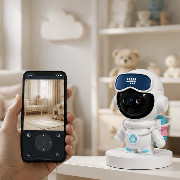 4K Akıllı Robot IP Kamera | 360° Wi-Fi Güvenlik Kamerası