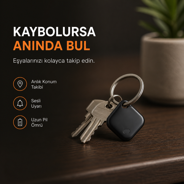 Akıllı Takip Cihazı | Anahtar, Çanta ve Valiz Bulucu