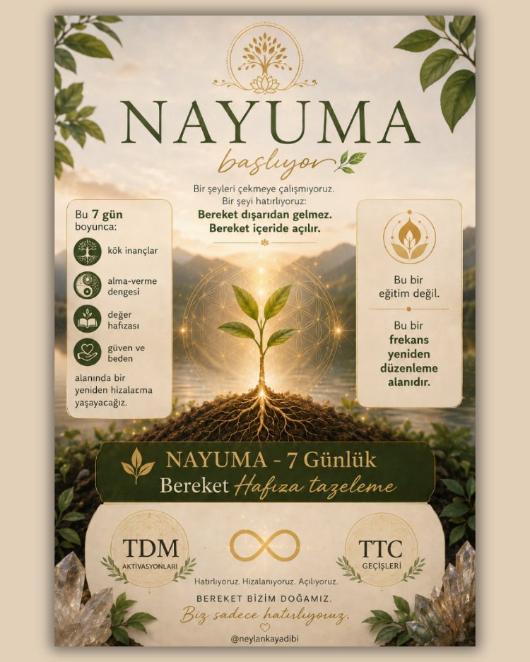 Nayuma 7 Günlük Bereket Hatırlama Alanı