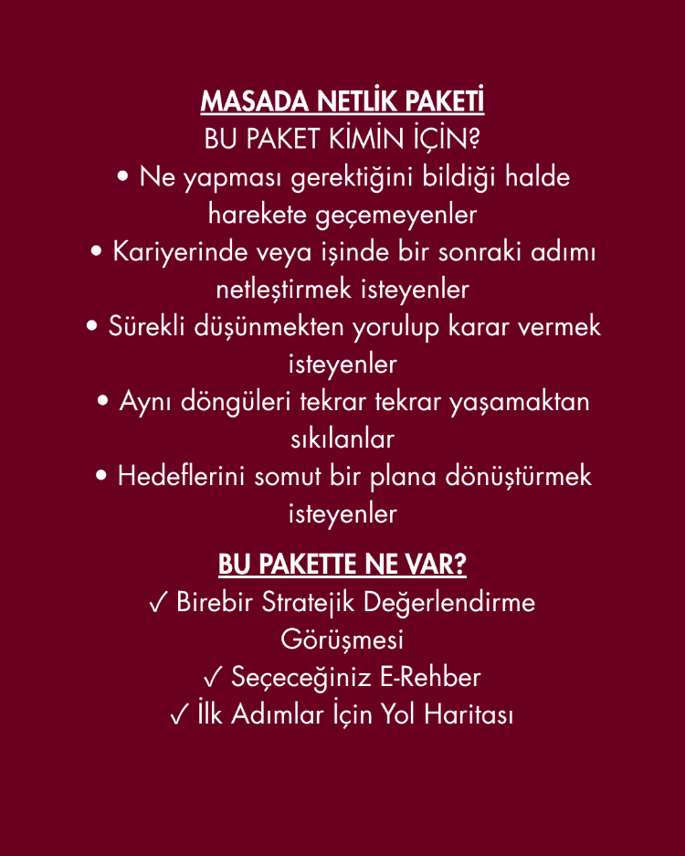 MASADA NETLİK PAKETİ