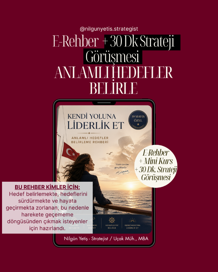 Anlamlı Hedefler Belirleme E-Rehber + 30 Dk Online Strateji Görüşmesi