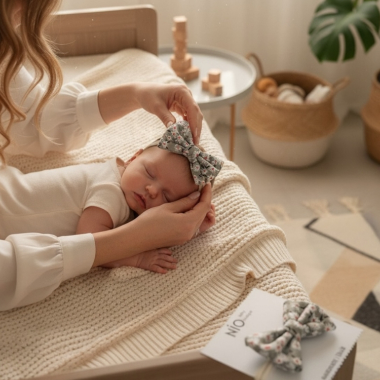 YEŞİL bebek saç bandı
