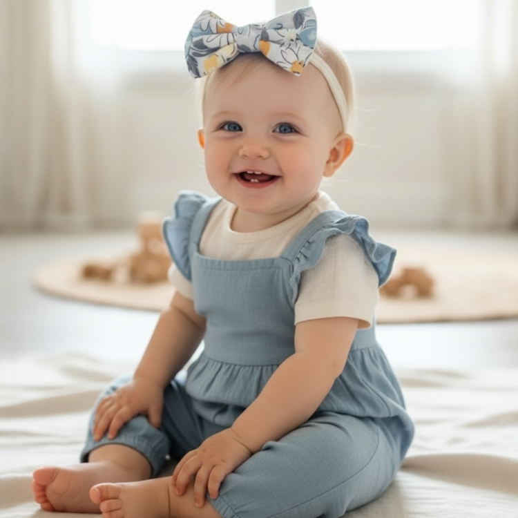 MAVİŞ bebek saç bandı