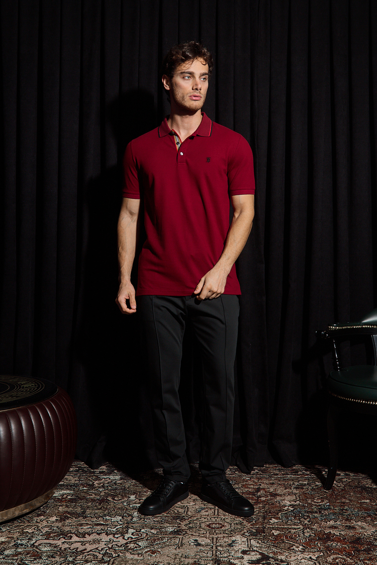 Burberry Yakalı T-Shirt 
