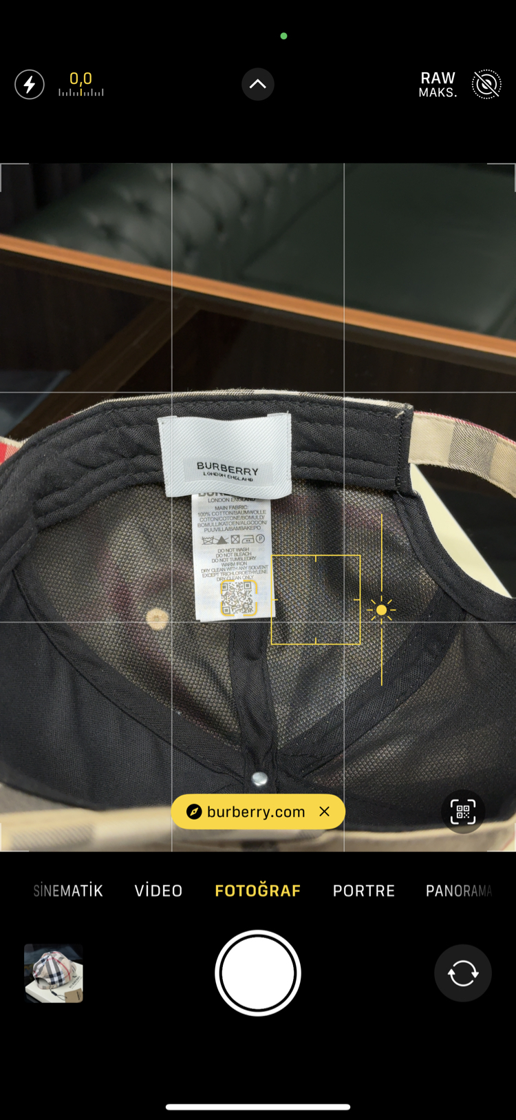 Burberry Cap 