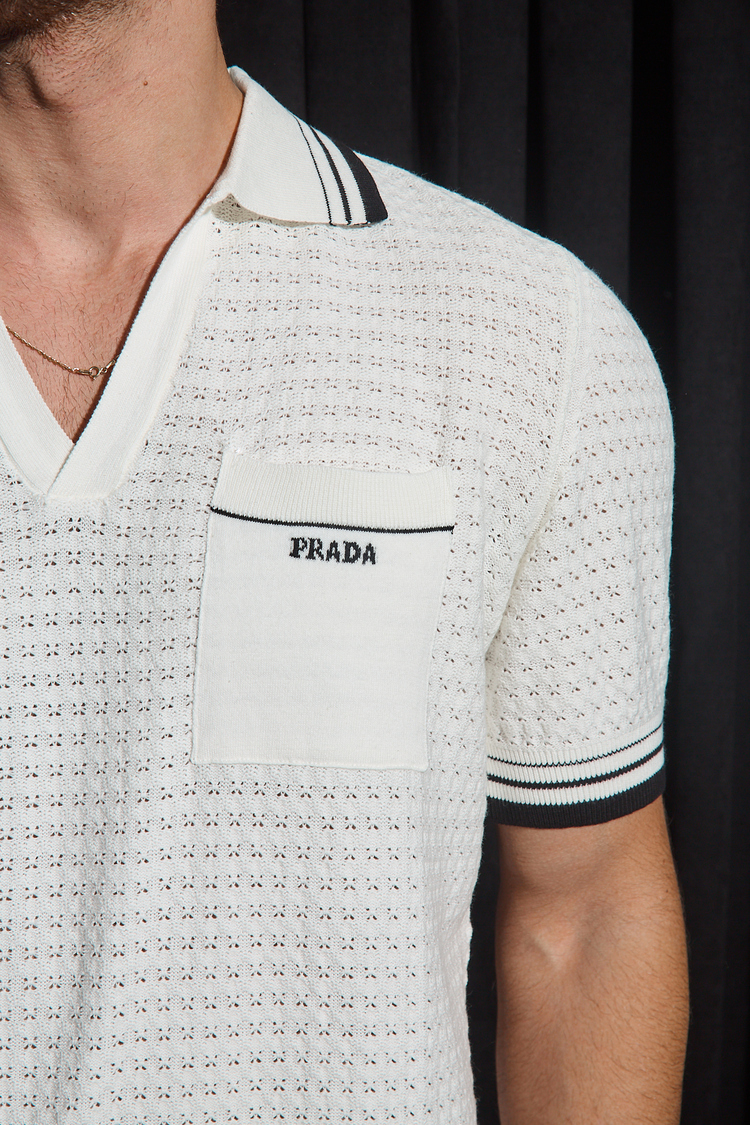 Prada Yakalı T-Shirt 