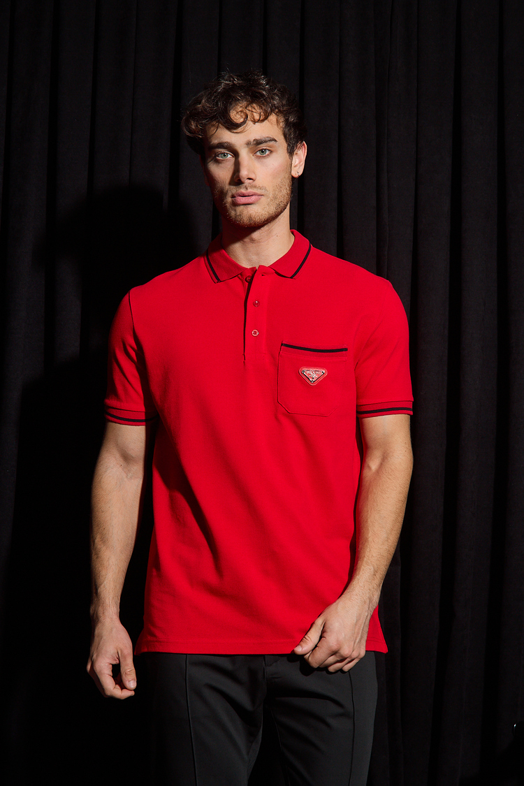 Prada Yakalı T-Shirt
