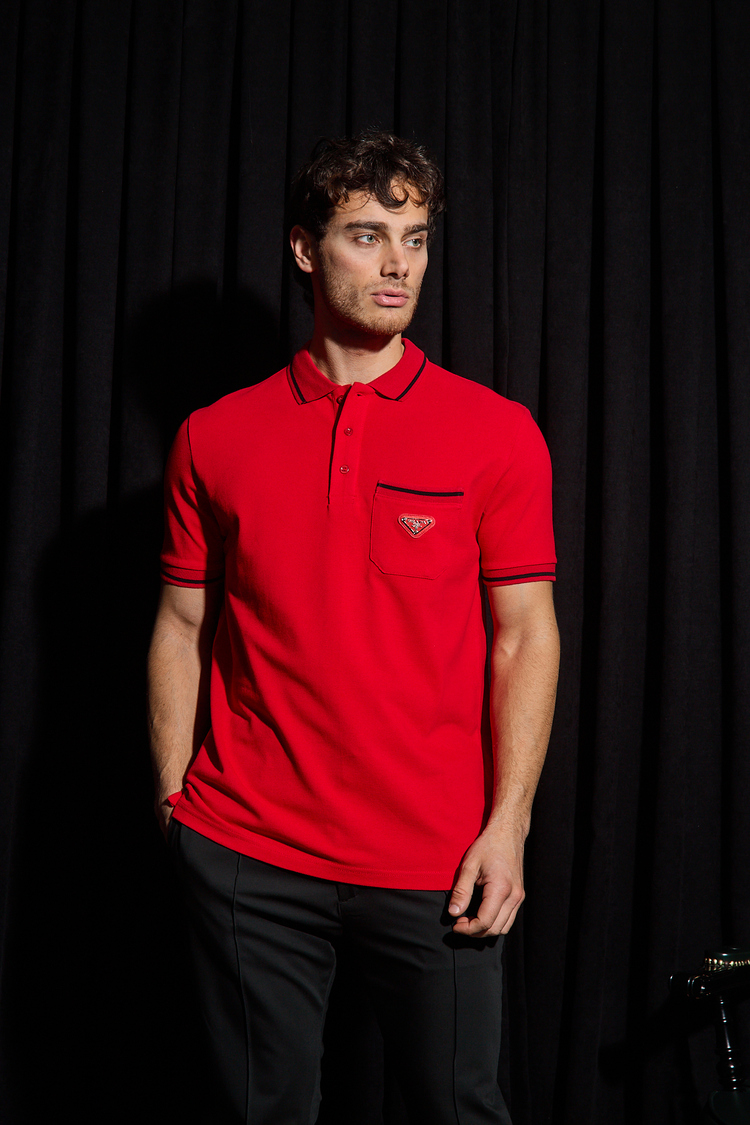 Prada Yakalı T-Shirt