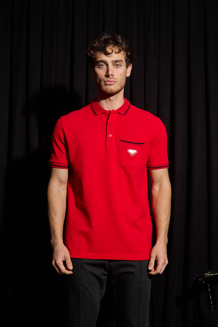 Prada Yakalı T-Shirt