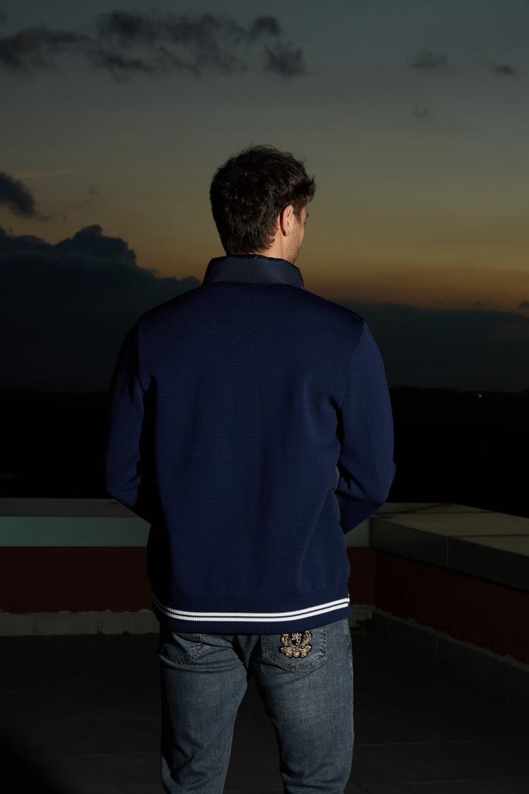 Moncler Çelik örme detaylı mont
