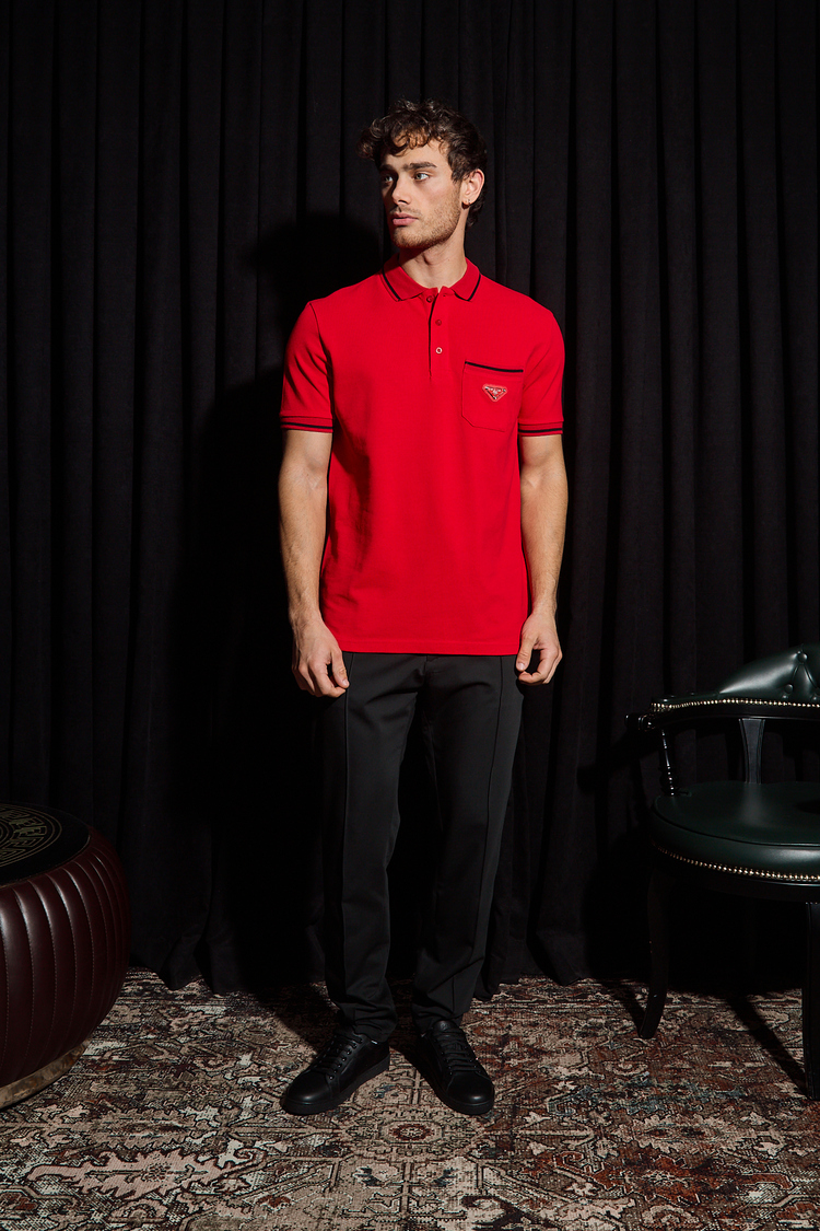Prada Yakalı T-Shirt