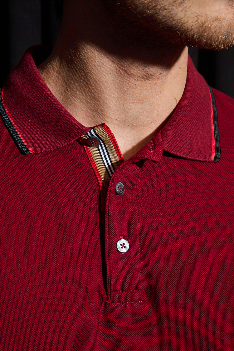 Burberry Yakalı T-Shirt 