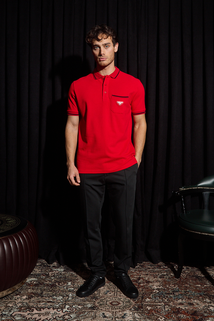 Prada Yakalı T-Shirt