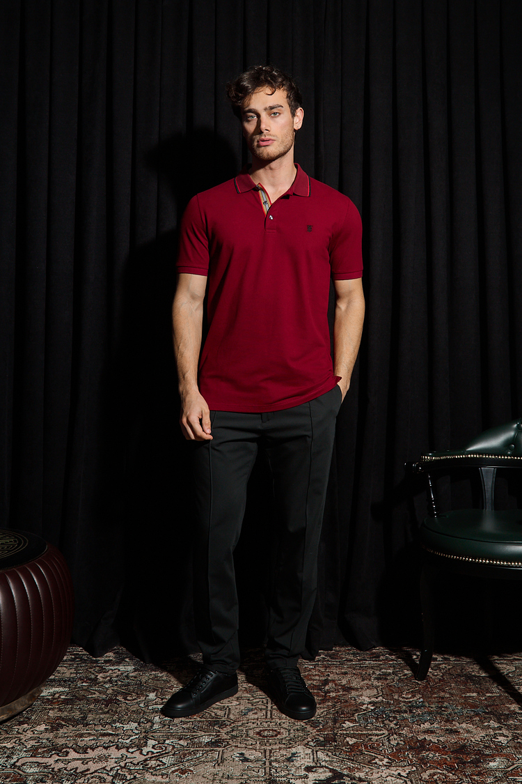 Burberry Yakalı T-Shirt 