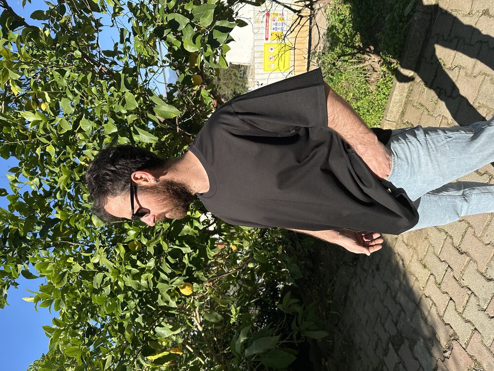 Siyah Basic Oversize Tişört 