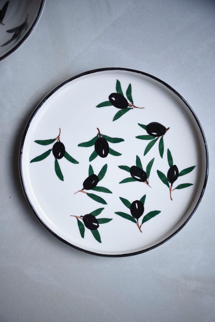 Zeytin Desenli Tabak Takımı 