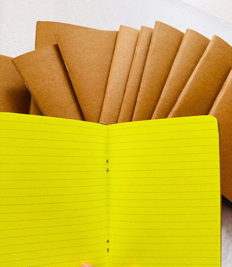 Renkli Kraft Kapak A6 Defter