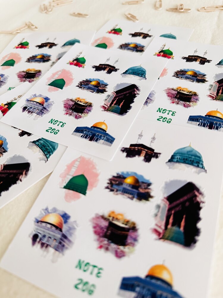 Kabe, Mescid-i Aksa, Ravza-i Mutahhara Sticker