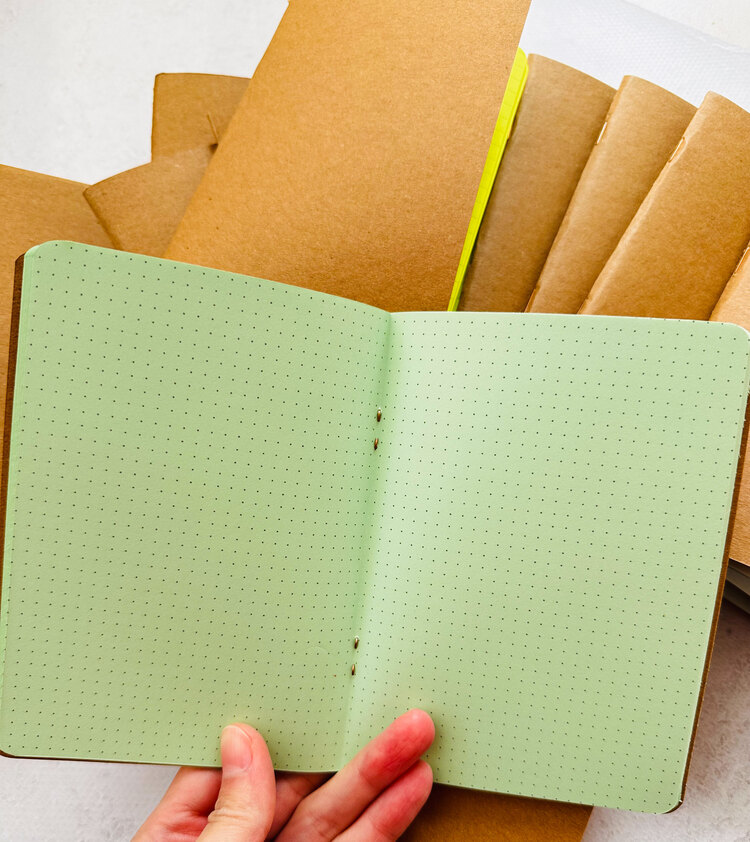 Renkli Kraft Kapak A6 Defter