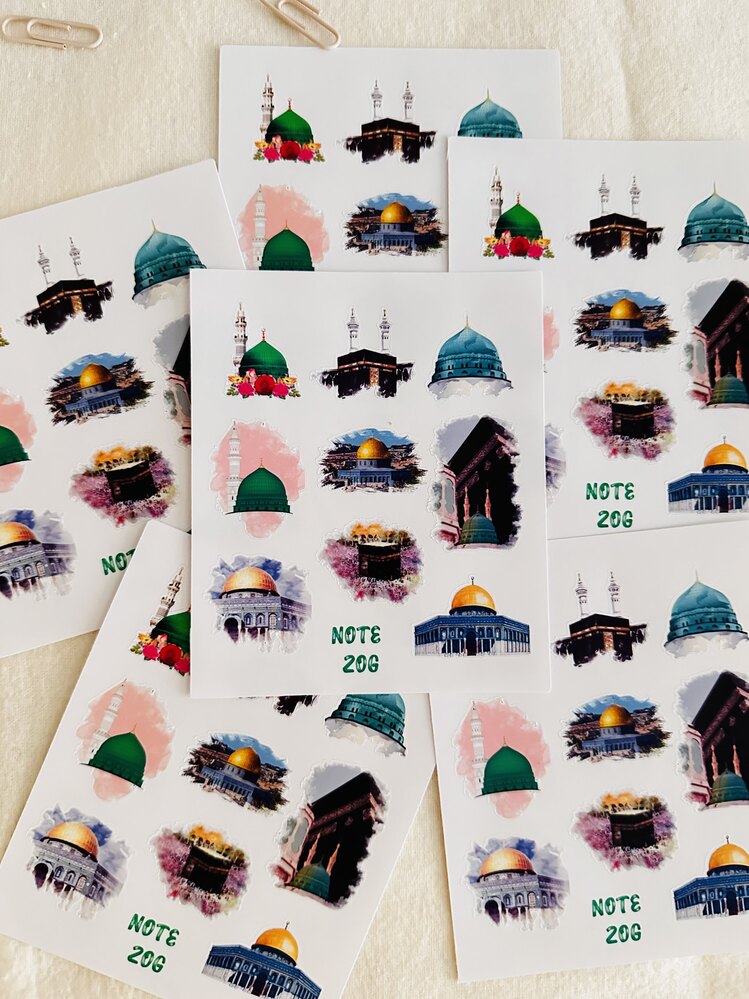 Kabe, Mescid-i Aksa, Ravza-i Mutahhara Sticker