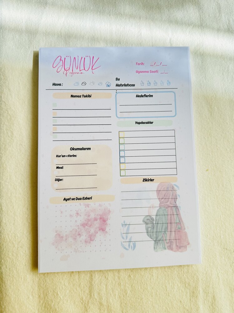 Dini Planlayıcı Notepad