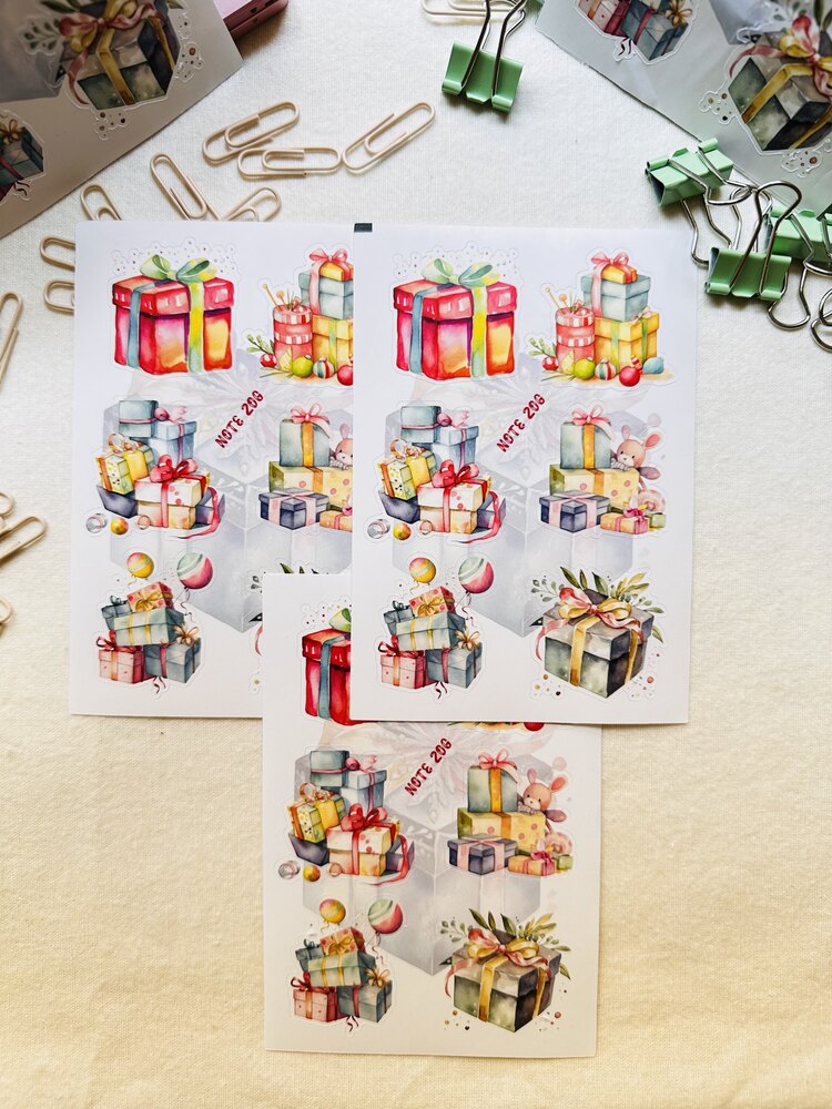 Hediye Paket Sticker
