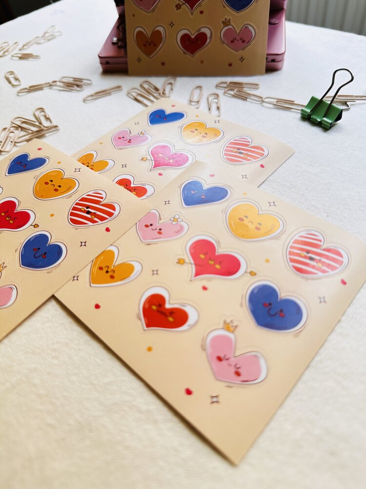 Kawaii Kalp Sticker