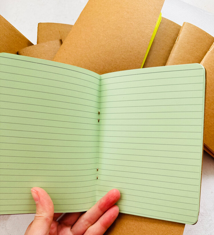 Renkli Kraft Kapak A6 Defter
