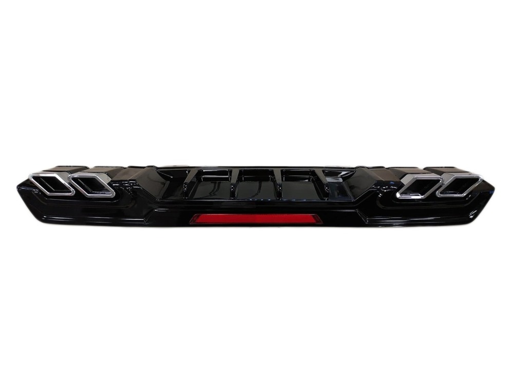 CIVIC FC5 2016-2020 IÇIN UYUMLU DIFUZOR KARE EGZOZ PIANO BLACK