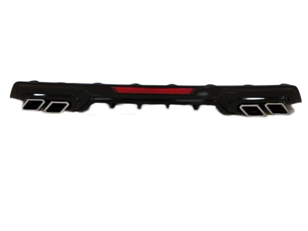 CIVIC FC5 2016-2020 IÇIN UYUMLU DIFUZOR KARE EGZOZ PIANO BLACK
