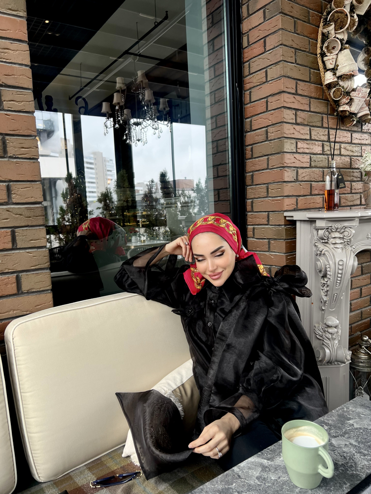 Tasarım organze gömlek