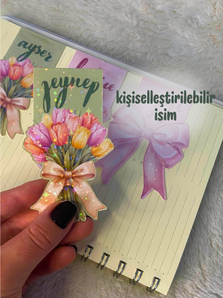 3'lü Kişiye Özel isimlendirilebilir Ayraç seti