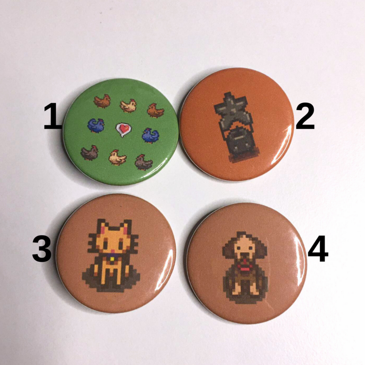 stardew valley 4'lü rozet seti