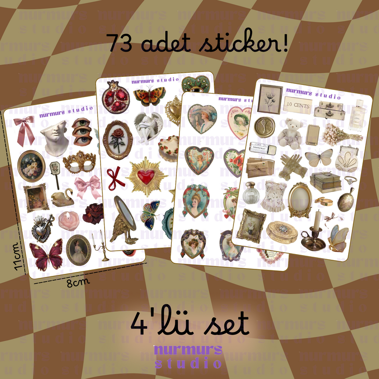Vintage Sticker Seti