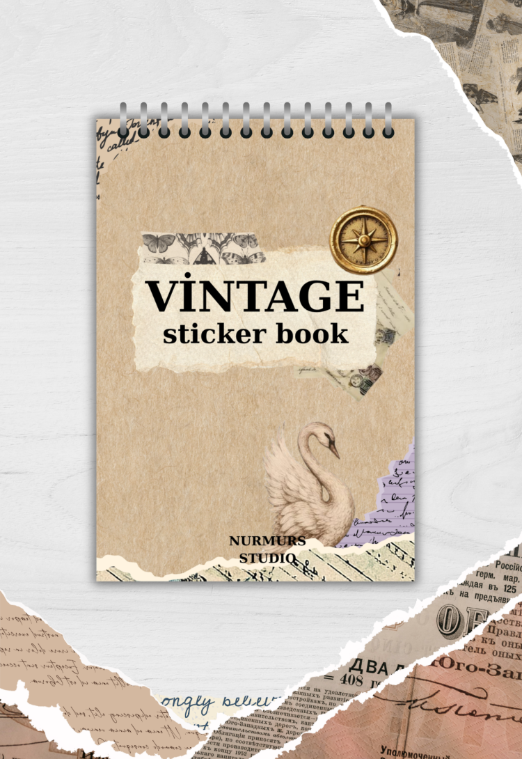 Vintage Sticker book