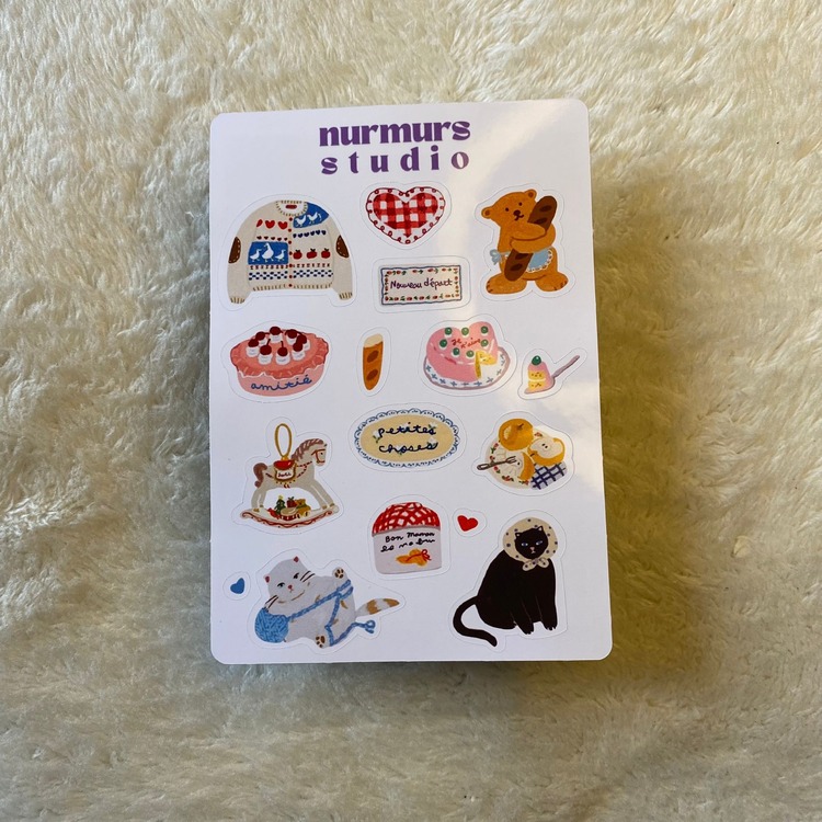 turta ve kazaklar sticker sayfası