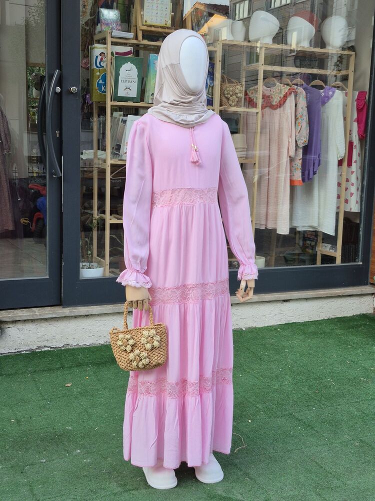 Çocuk Tesettür Elbise (şile bezi)