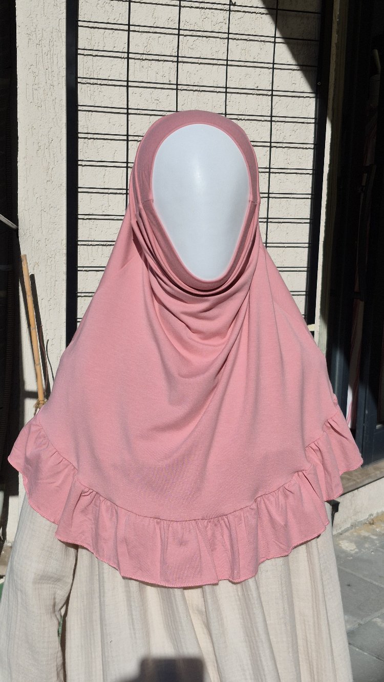 Çocuk Pratik Başörtü (Gül kurusu)