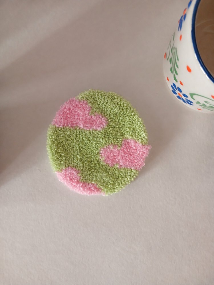Pembe Bulut Bardak Altlığı 