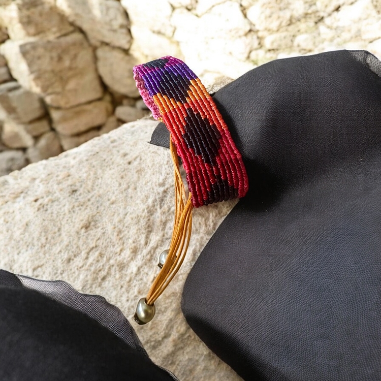 Kilim desen makrome bileklik